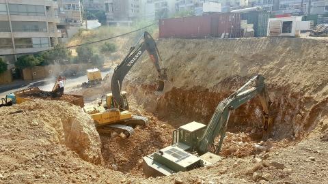 Excavation Continues Below Ground Level