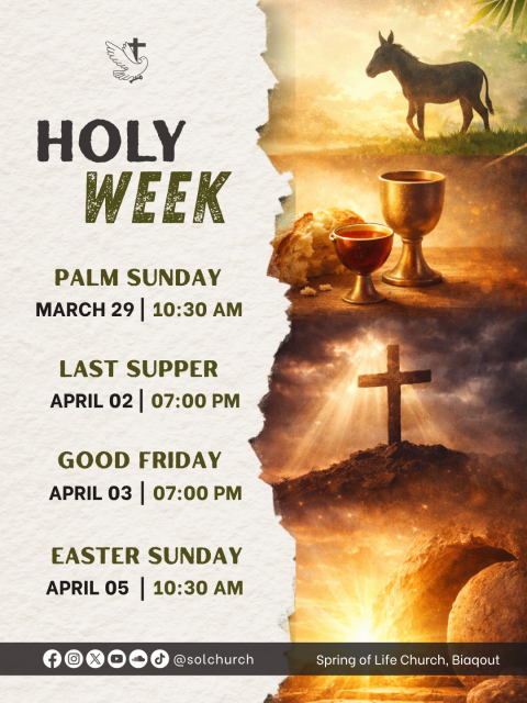 Եկէք միասին տօնենք Աւագ Շաբաթը